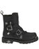 Image #2 - Harley Davidson Men's Distortion Skull Moto Boots - Round Toe, Black, hi-res