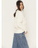 Image #2 - Hooey Women's Punchy Embroidered Crewneck Sweatshirt, Cream, hi-res