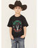 Image #1 - Cowboy Hardware Boys' Hecho En Mexico Short Sleeve Graphic T-Shirt, Black, hi-res