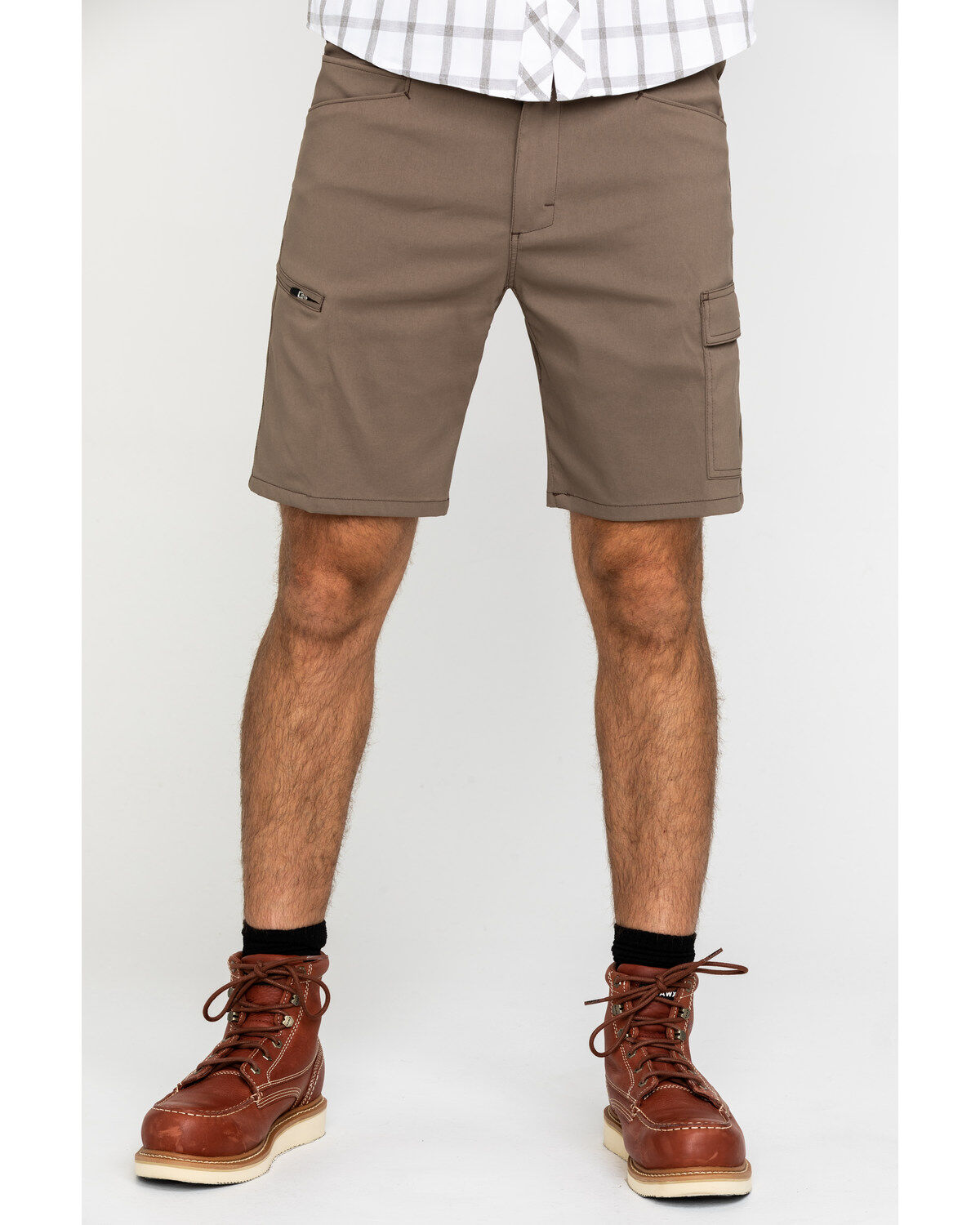 mens work boots with shorts