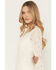Image #2 - Shyanne Women's Long Bell Sleeve Lace Mini Dress, Cream, hi-res