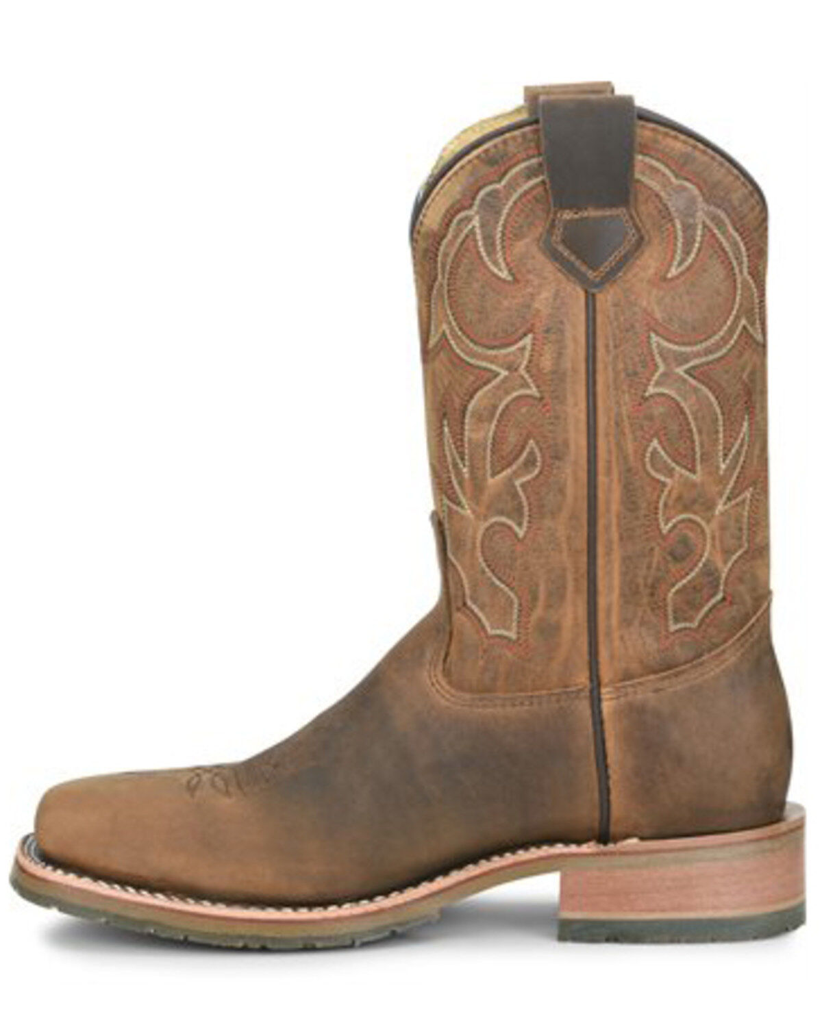 Image #2 - Double H Men's Anton Western Work Boots - Steel Toe, Brown, hi-res