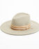 Shyanne Women's Gray Triple-Tied Grosgrain Fedora Hat, Grey, hi-res