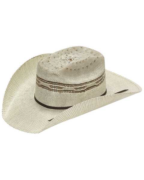 Twister Straw Cowboy Hat, Brown, hi-res