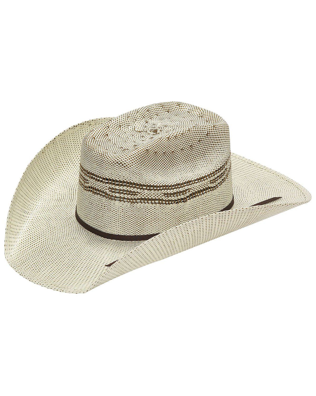 Image #1 - Twister Straw Cowboy Hat, Brown, hi-res