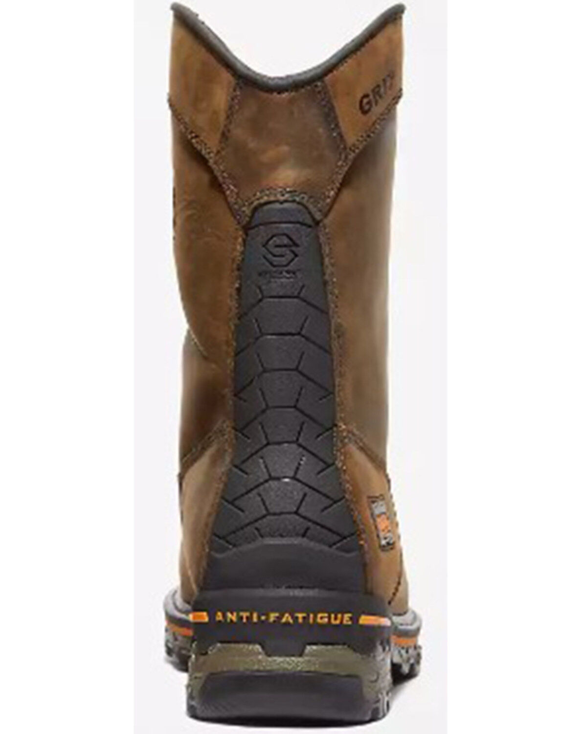 Image #4 - Timberland Pro Men's Boondock Waterproof Pull-On Work Boots - Composite Toe, Brown, hi-res