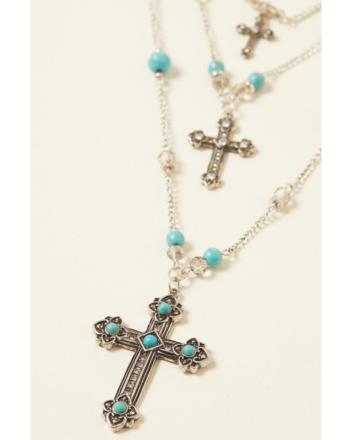 Image #2 - Shyanne Women's Cross Jewelry Set - 2 Piece, Silver, hi-res
