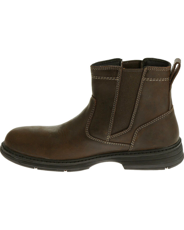 pull on brown boots