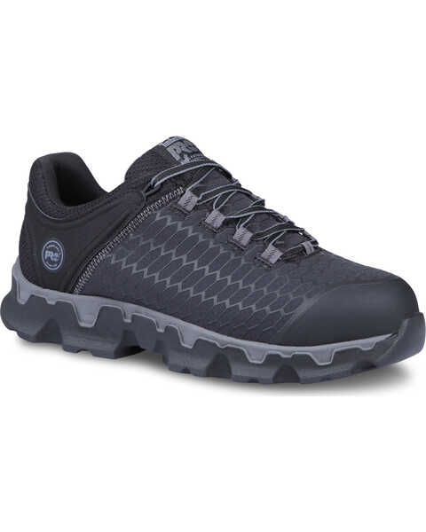 Image #1 - Timberland Pro Men's Powertrain Sport Work Shoes - Alloy Toe, Black, hi-res