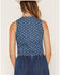 Image #4 - Ashley Women's Boot Barn Exclusive Polka Dot Print Tie-Front Denim Vest, Medium Wash, hi-res