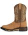 Image #3 - Ariat Boys' WorkHog® Western Boots - Square Toe, Aged Bark, hi-res