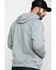 Image #2 - Ariat Men's FR Primo Fleece Logo Hooded Work Sweatshirt, Heather Grey, hi-res