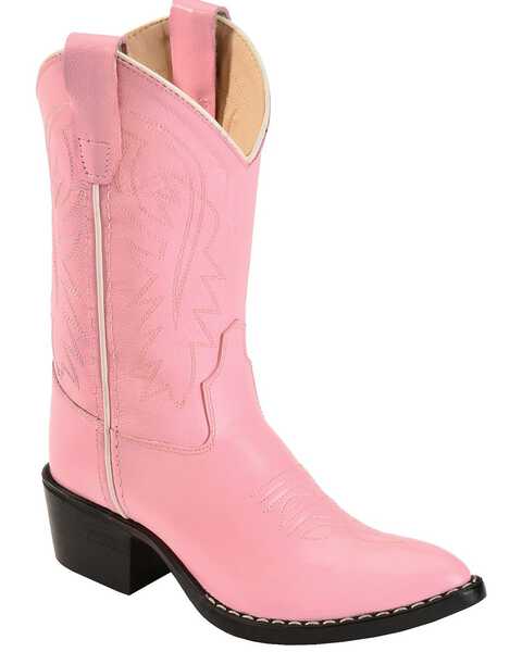 Image #1 - Old West Girls' Western Boots - Medium Toe, , hi-res