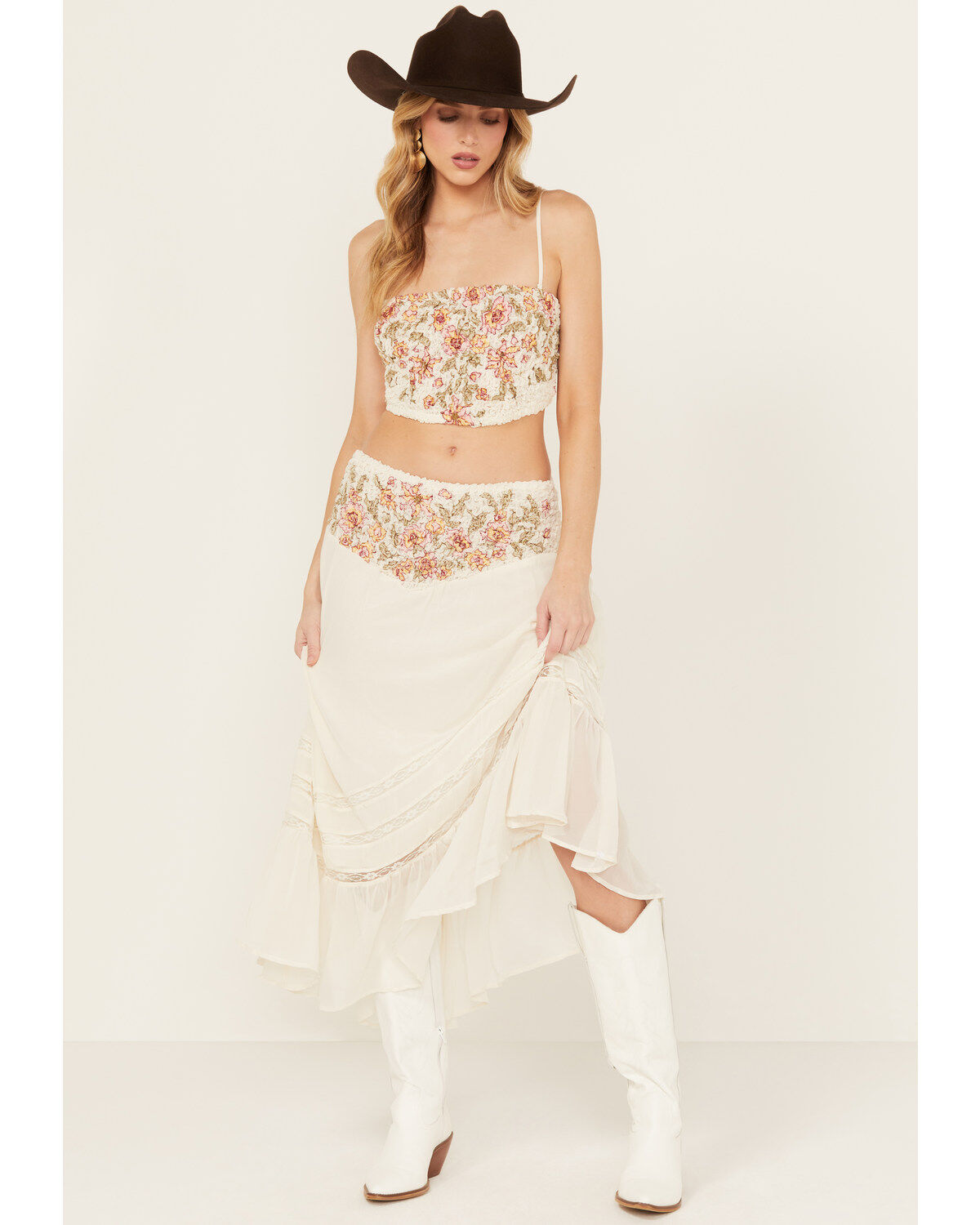Image #1 - Free People Women's Augusta Set - 2 Piece, Ivory, hi-res
