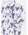 Cowgirl Hardware Infant Girls' Cactus Rose Long Sleeve Snap Onesie, White, hi-res