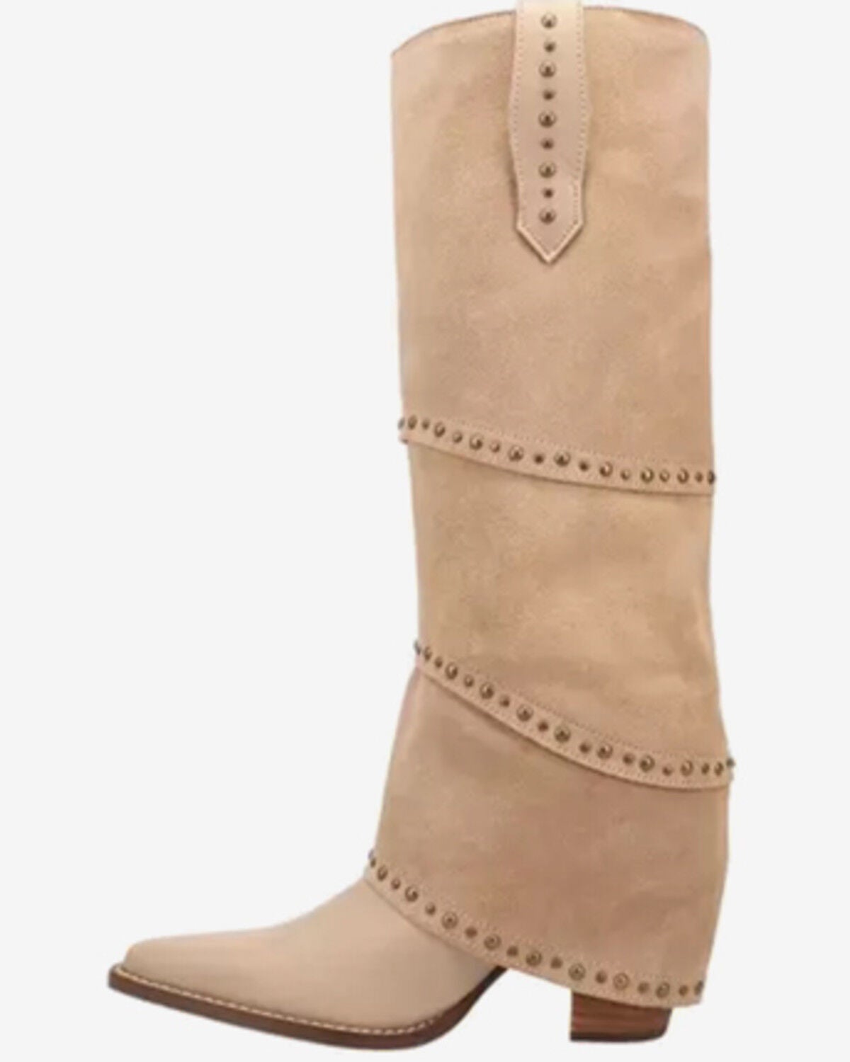 Image #3 - Dingo Women's Texani Studded Tall Western Boots - Snip Toe, Sand, hi-res