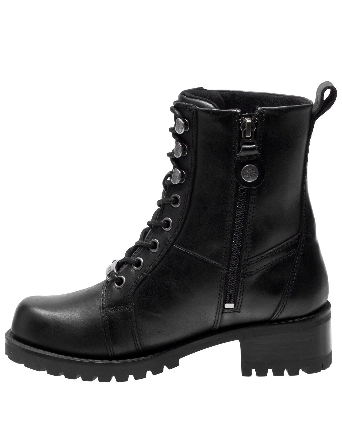 Image #3 - Harley Davidson Women's Keeler Moto Boots - Round Toe, , hi-res