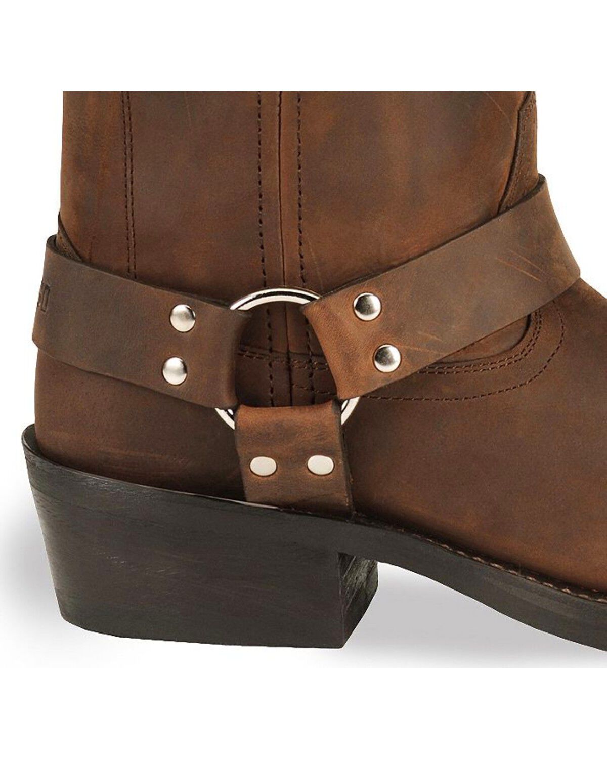 Image #2 - Durango Men's Harness Motorcycle Boots, Distressed, hi-res