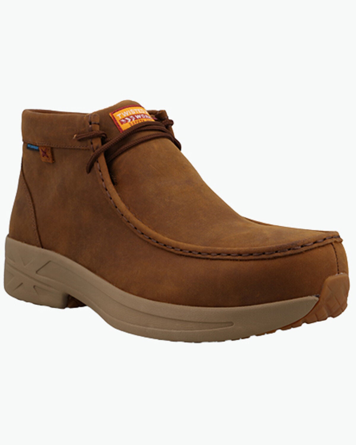 Image #1 - Twisted X Men's UltraLite X&trade; Moc Work Shoes - Nano Composite Toe, Brown, hi-res