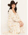 Image #2 - Cotton & Rye Women's Boot Barn Exclusive Floral Print Button-Front High-Low Midi Dress, Ivory, hi-res