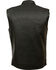 Image #2 - Milwaukee Leather Men's Open Neck Club Style Vest - 5X, Black, hi-res