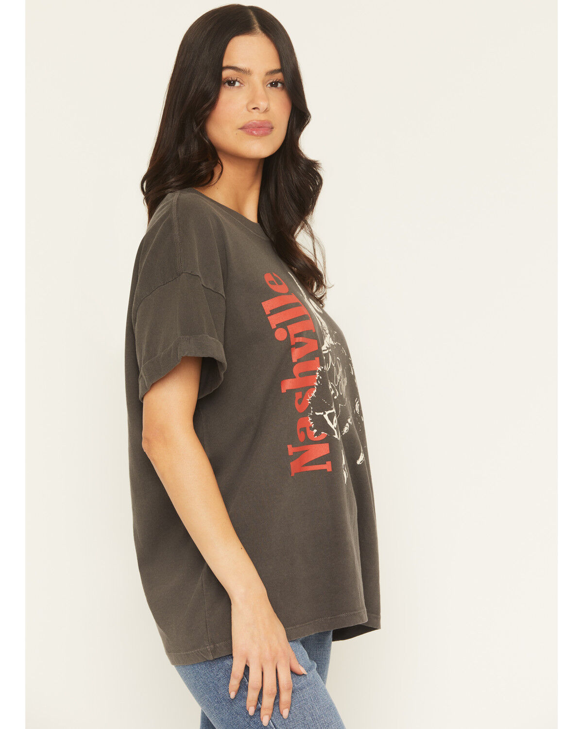 Image #2 - Girl Dangerous Women's Nashville Short Sleeve Graphic Tee, Black, hi-res