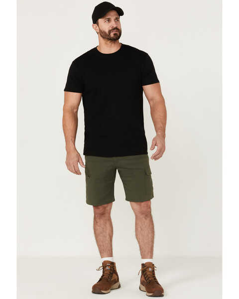 ATG by Wrangler Men's All-Terrain Deep Olive Asymmetric Cargo Shorts , Olive, hi-res