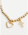 Image #2 - Shyanne Women's Heart & Cross Charm Bracelet Set - 4 Piece, Gold, hi-res