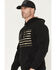 Image #2 - Buckwear Men's Camo Spartan Patriot Hooded Sweatshirt, Black, hi-res
