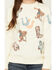 Image #3 - Shyanne Girls' Western Novelty Printed Sweatshirt, Cream, hi-res