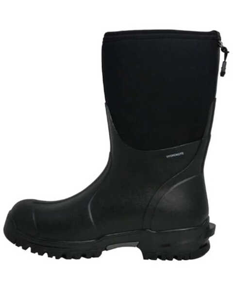 Image #2 - Dryshod Men's Mudcat Mid-Calf Work Boots - Soft Toe, Black, hi-res