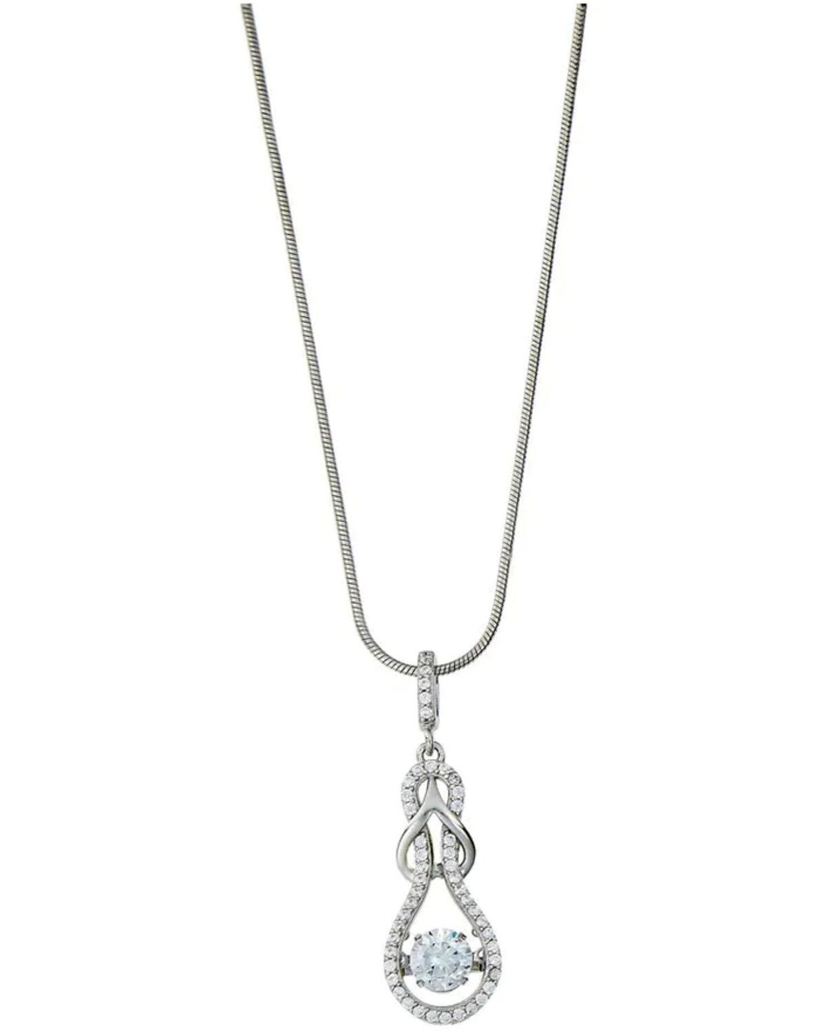 Kelly Herd Women's Silver Slipknot Pendant Necklace, No Color, hi-res