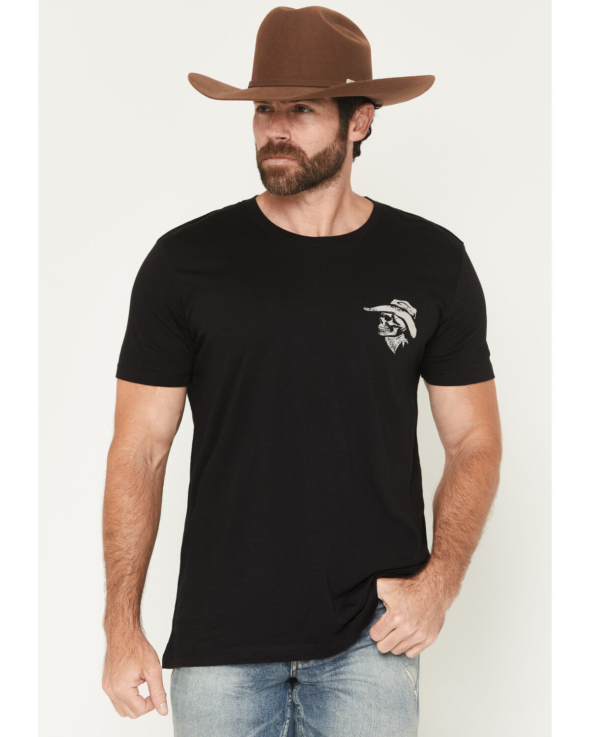Image #2 - Moonshine Spirit Men's Cowboy Short Sleeve Graphic T-Shirt, Black, hi-res
