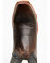 Image #6 - Moonshine Spirit Men's Showtime Longhorn Inlay Western Boots - Square Toe, Brown, hi-res