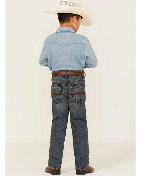 Cody James Boys' Steel Dust Medium Wash Mid Rise Stretch Slim Straight Jeans - Sizes 4-8, Blue, hi-res