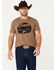 Image #1 - Cinch Men's Heritage Cowboy Short Sleeve Graphic T-Shirt, Brown, hi-res