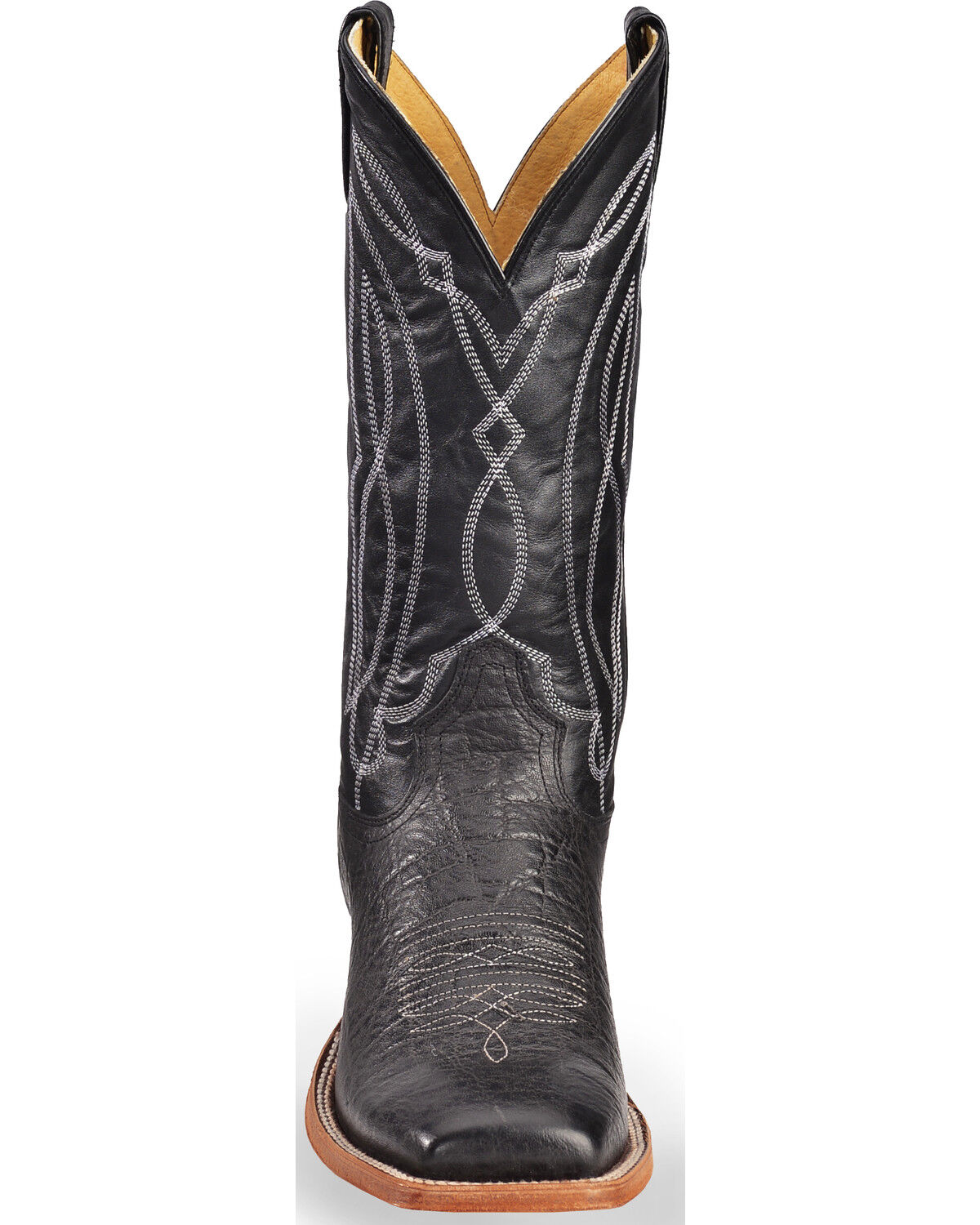 Image #4 - Tony Lama Men's Square Toe Western Boots, Black, hi-res