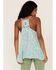 Image #4 - Miss Me Women's Boho Floral Print Cami, Seafoam, hi-res