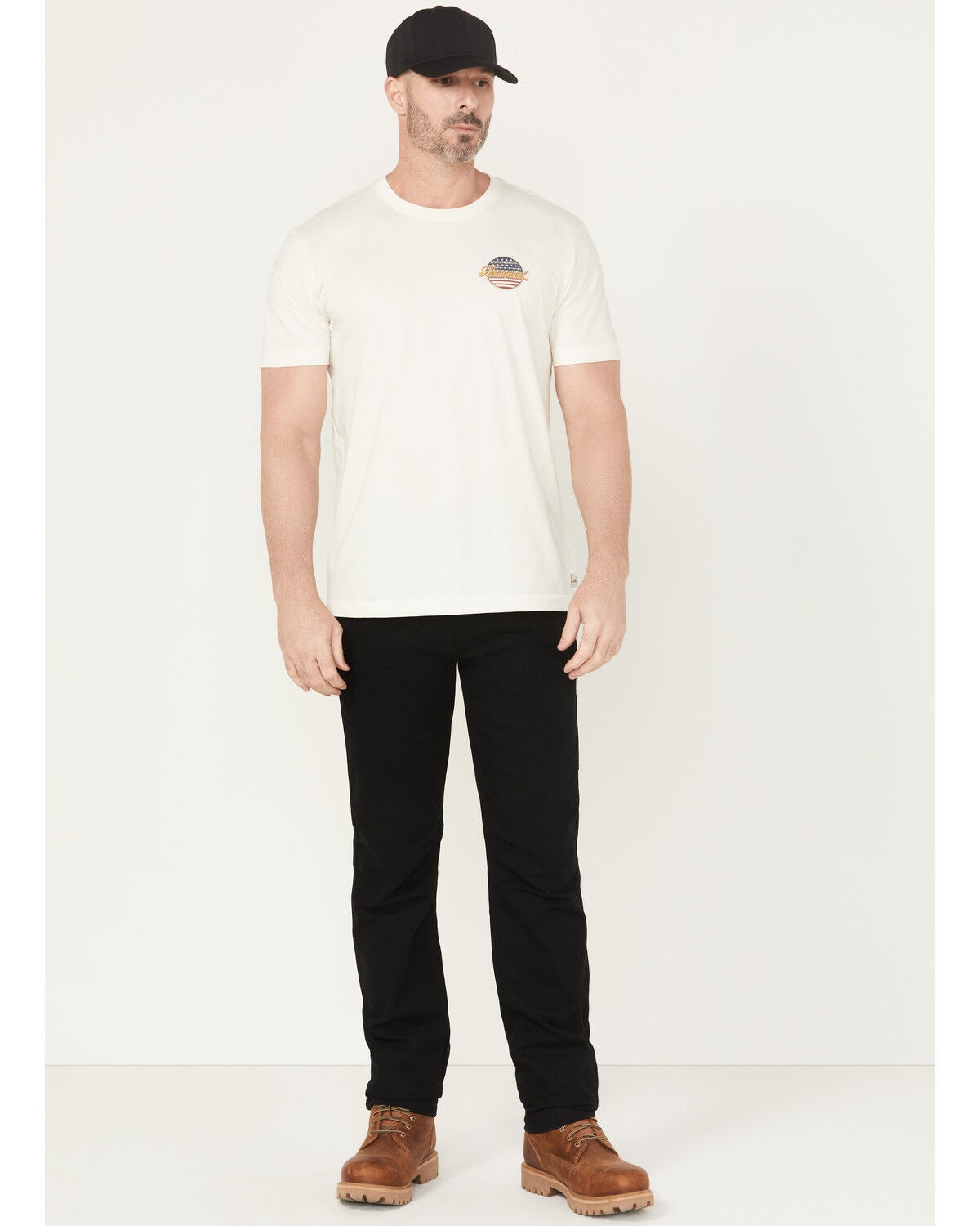 Thorogood Men's Canvas DWR Relaxed Straight Stretch Work Pants - Big, Black, hi-res