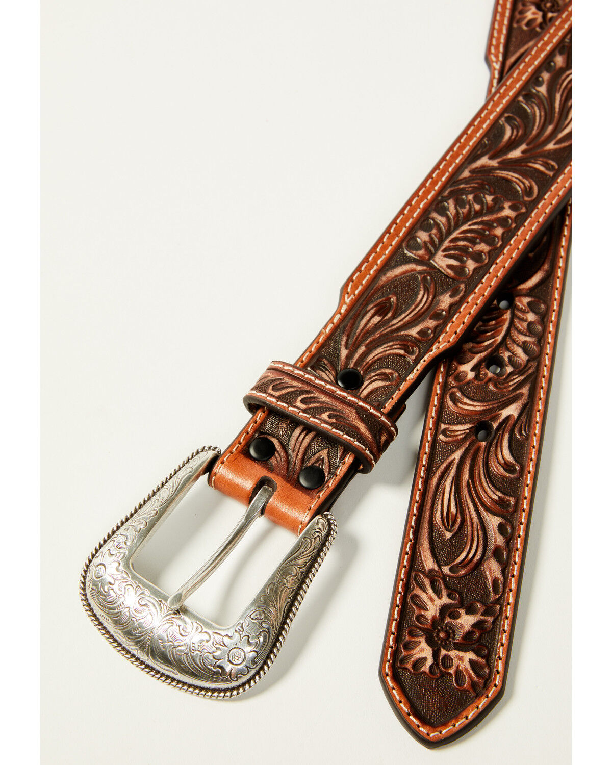 Product Name:  Cody James Men's Floral Tooled Belt