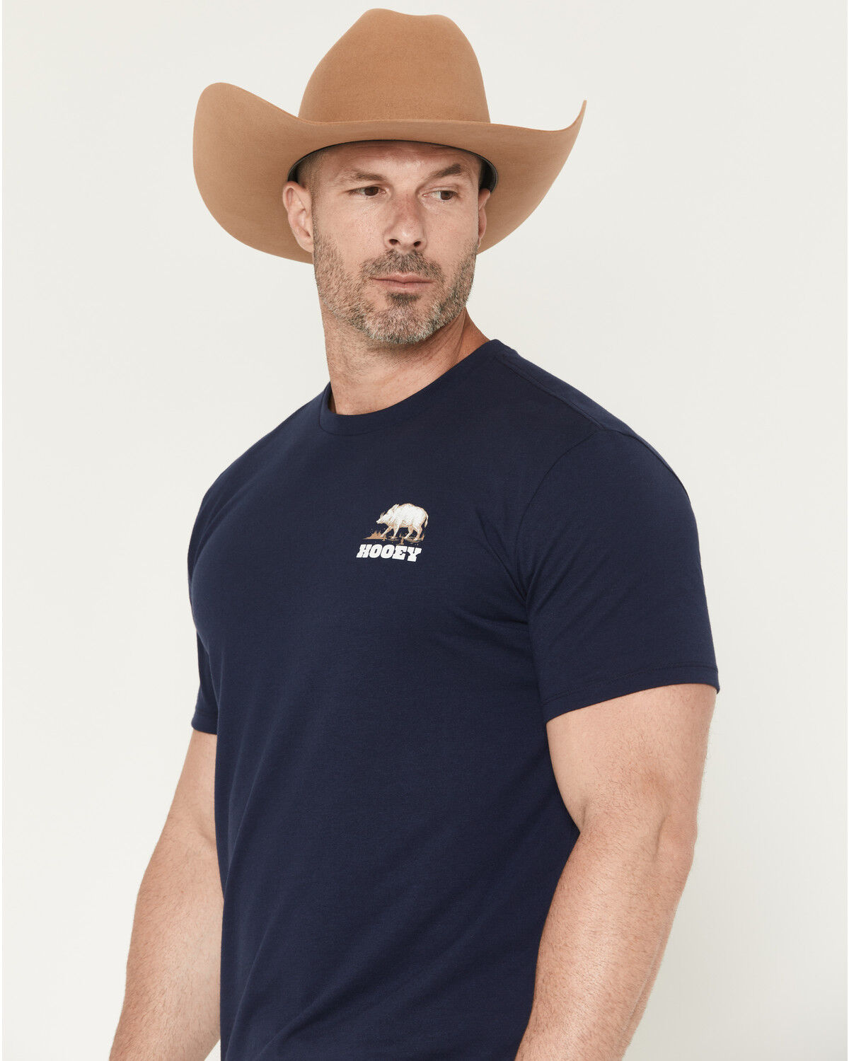 Image #2 - Hooey Men's Javelina Logo Short Sleeve Graphic T-Shirt, Navy, hi-res