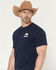 Image #2 - Hooey Men's Javelina Logo Short Sleeve Graphic T-Shirt, Navy, hi-res