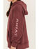 Ariat Girls' Logo Hoodie, Burgundy, hi-res