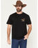 Image #2 - Brixton Men's Boot Barn Exclusive Arise Eagle Short Sleeve Graphic T-Shirt, Black, hi-res