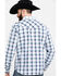 Image #2 - Moonshine Spirit Men's Fireball Plaid Long Sleeve Western Shirt , White, hi-res
