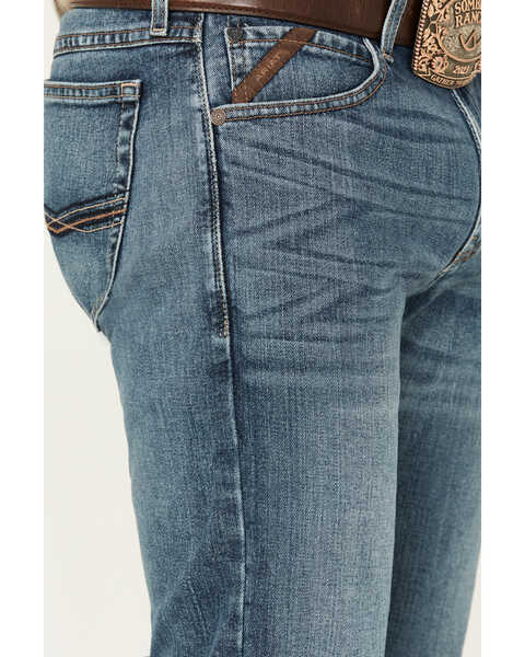 Image #2 - Ariat Men's Low Rise M7 Legacy Stretch Drifter Slim Fit Stretch Bootcut Jeans, Blue, hi-res