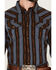 Image #3 - Cody James Men's Desert Creek Striped Long Sleeve Snap Flannel Shirt, Blue, hi-res