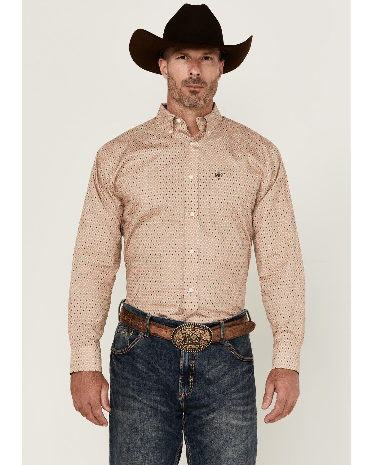 Product Name:  Ariat Men's Long Sleeve Logo Long Sleeve Western Shirt