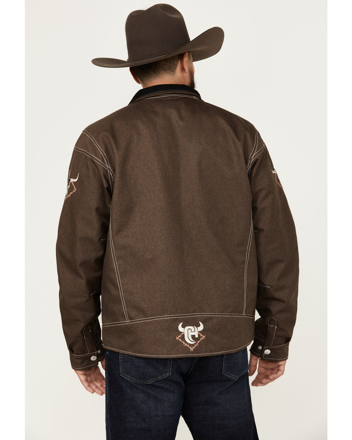 Image #4 - Cowboy Hardware Men's Woodsman Tech Jacket, Chocolate, hi-res
