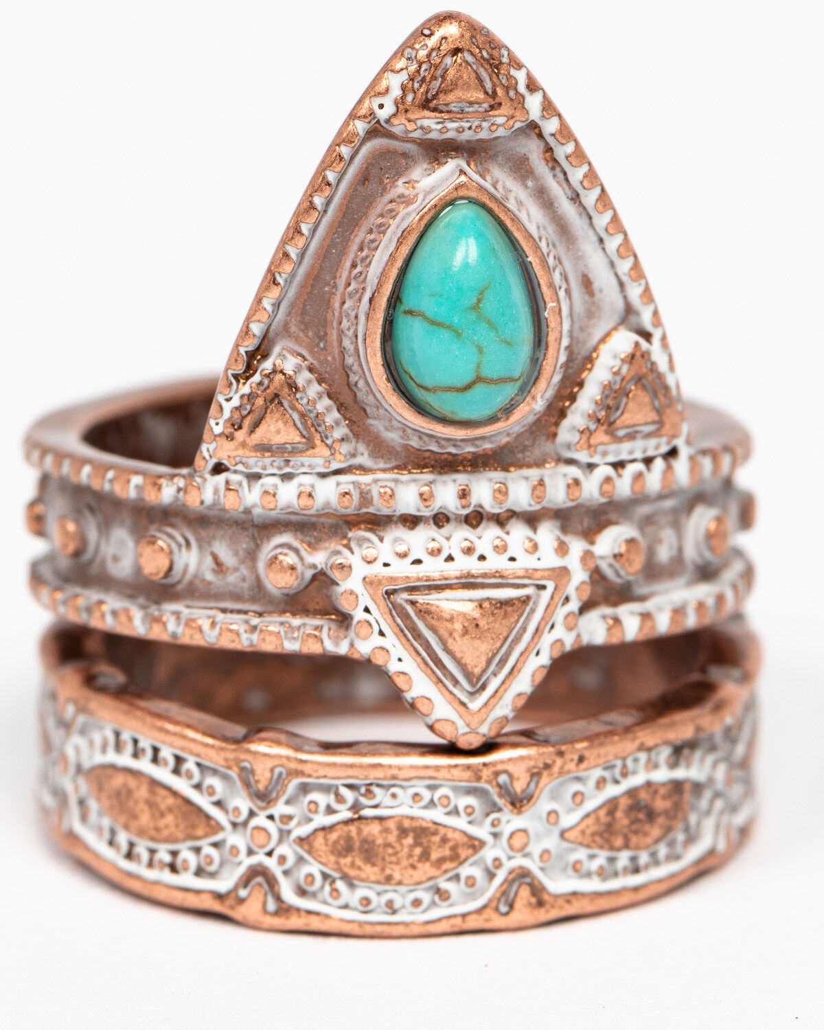 Image #1 - Shyanne Women's Wanderlust Copper 2 Pack Ring Set, , hi-res